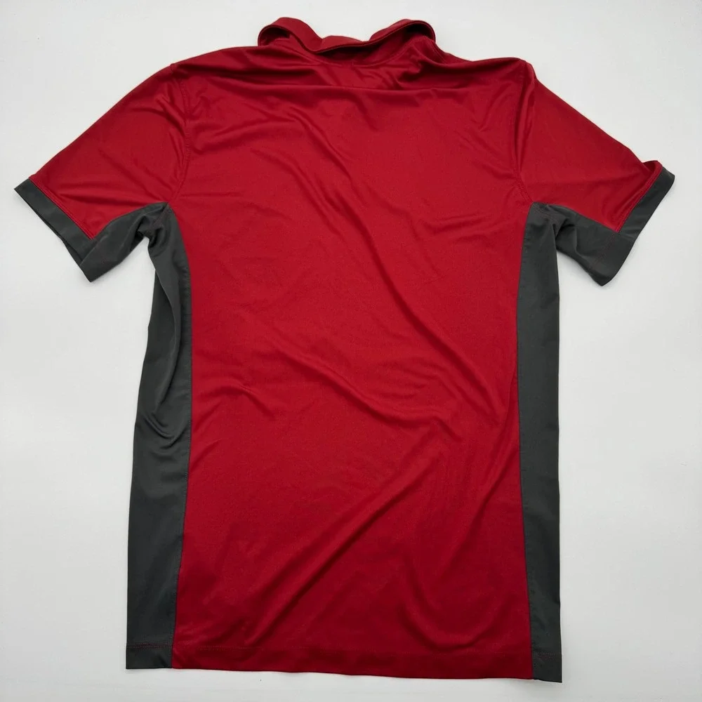 Nike Iowa State Cyclones Dri-FIT Polo Shirt Mens‎ Medium Red Grey ISU NCAA